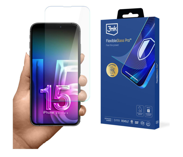 3MK Flexible Glass Pro do iPhone 15 5903108535328 - 1227916 - zdjęcie 2